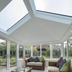 internal view of conservatory with glass panelling in roof - double glazing Eastleigh