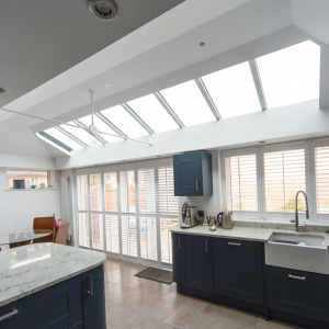 kitchen with double glazing dorchester in windows and roof